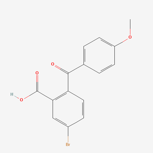 5-bromo-2-(4-methoxybenzoyl)benzoic acid (CAS: 874113-02-7) - Chemical Structure and Molecular Formula 