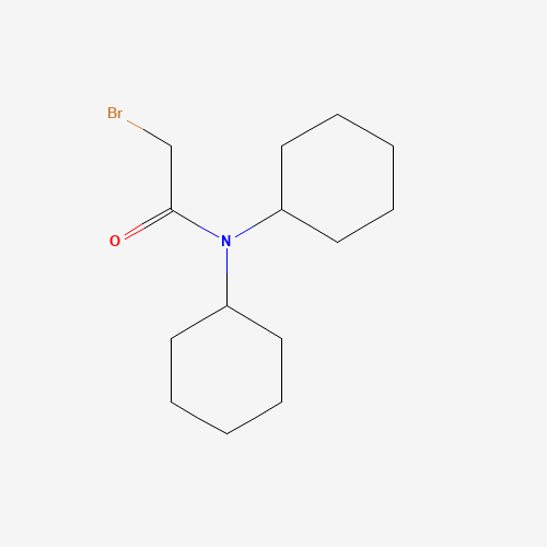 2-bromo-N,N-dicyclohexylacetamide (CAS: 54700-62-8) - Chemical Structure and Molecular Formula 