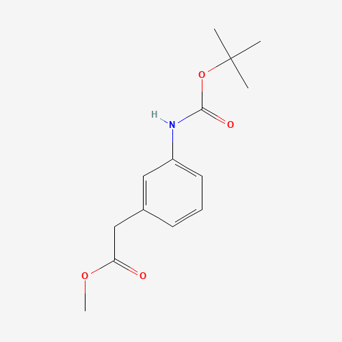 methyl 2-[3-[(2-methylpropan-2-yl)oxycarbonylamino]phenyl]acetate (CAS: 1256633-22-3) - Related Chemical Product