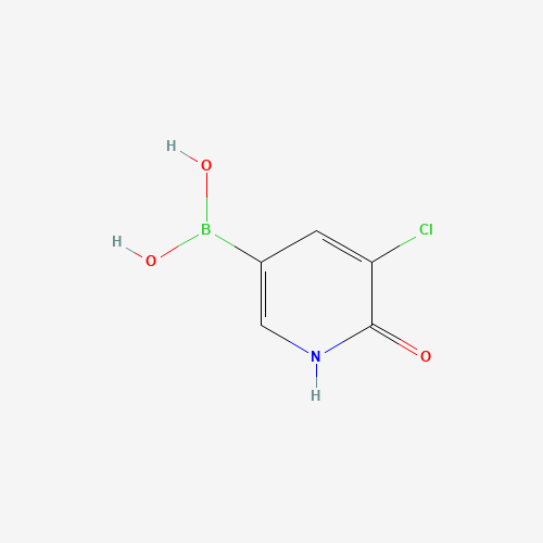 (5-chloro-6-oxo-1H-pyridin-3-yl)boronic acid (CAS: 1141886-37-4) - Chemical Structure and Molecular Formula 