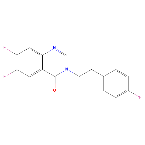 6,7-difluoro-3-[2-(4-fluorophenyl)ethyl]quinazolin-4-one (CAS: 628326-34-1) - Related Chemical Product