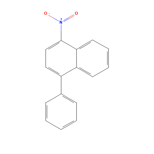 1-nitro-4-phenylnaphthalene (CAS: 33457-01-1) - Chemical Structure and Molecular Formula 