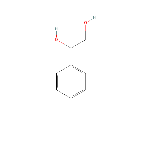 1-(4-methylphenyl)ethane-1,2-diol (CAS: 13603-62-8) - Chemical Structure and Molecular Formula 