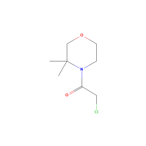 2-chloro-1-(3,3-dimethylmorpholin-4-yl)ethanone (CAS: 1251099-95-2) - Related Chemical Product
