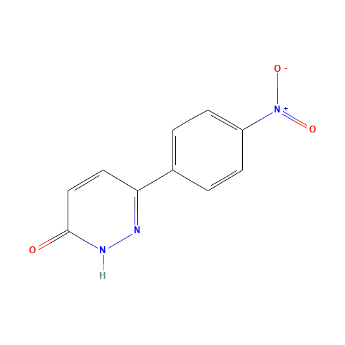 3-(4-nitrophenyl)-1H-pyridazin-6-one (CAS: 105537-49-3) - Chemical Structure and Molecular Formula 