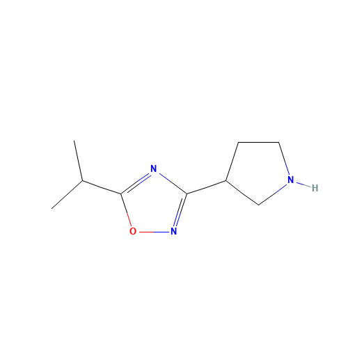 5-propan-2-yl-3-pyrrolidin-3-yl-1,2,4-oxadiazole (CAS: 1225218-61-0) - Related Chemical Product