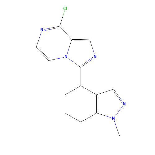 8-chloro-3-(1-methyl-4,5,6,7-tetrahydroindazol-4-yl)imidazo[1,5-a]pyrazine (CAS: 1620564-36-4) - Related Chemical Product