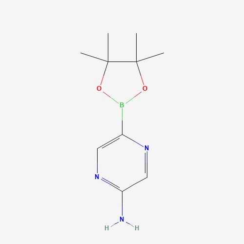 5-(4,4,5,5-tetramethyl-1,3,2-dioxaborolan-2-yl)pyrazin-2-amine (CAS: 947249-41-4) - Related Chemical Product