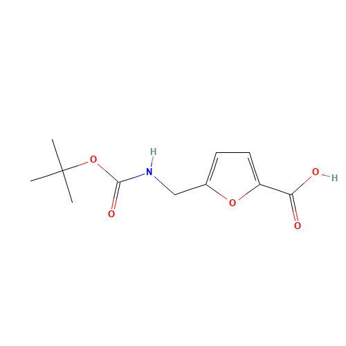5-[[(2-methylpropan-2-yl)oxycarbonylamino]methyl]furan-2-carboxylic acid (CAS: 160938-85-2) - Related Chemical Product