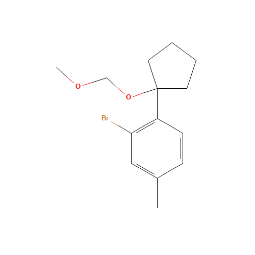 2-bromo-1-[1-(methoxymethoxy)cyclopentyl]-4-methylbenzene (CAS: 1437052-29-3) - Related Chemical Product