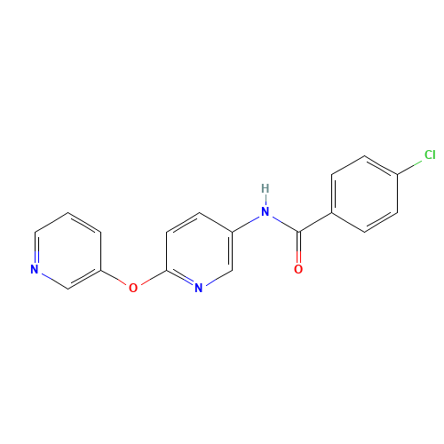 4-chloro-N-(6-pyridin-3-yloxypyridin-3-yl)benzamide (CAS: 219866-04-3) - Related Chemical Product