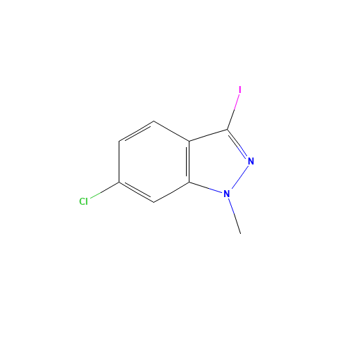 6-chloro-3-iodo-1-methylindazole (CAS: 1260656-83-4) - Chemical Structure and Molecular Formula 