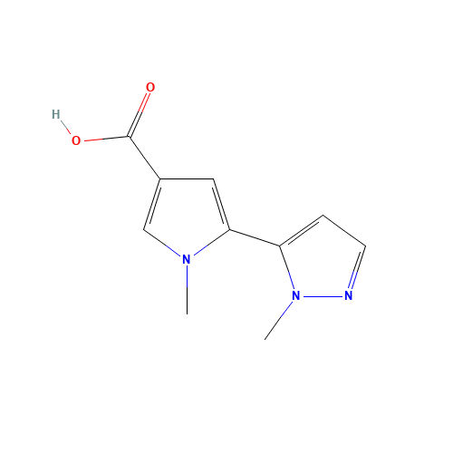 1-methyl-5-(2-methylpyrazol-3-yl)pyrrole-3-carboxylic acid (CAS: 1044852-25-6) - Related Chemical Product