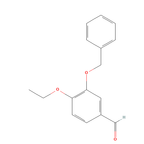 4-ethoxy-3-phenylmethoxybenzaldehyde (CAS: 26691-25-8) - Chemical Structure and Molecular Formula 