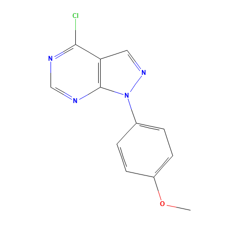 4-chloro-1-(4-methoxyphenyl)pyrazolo[3,4-d]pyrimidine (CAS: 650628-54-9) - Related Chemical Product