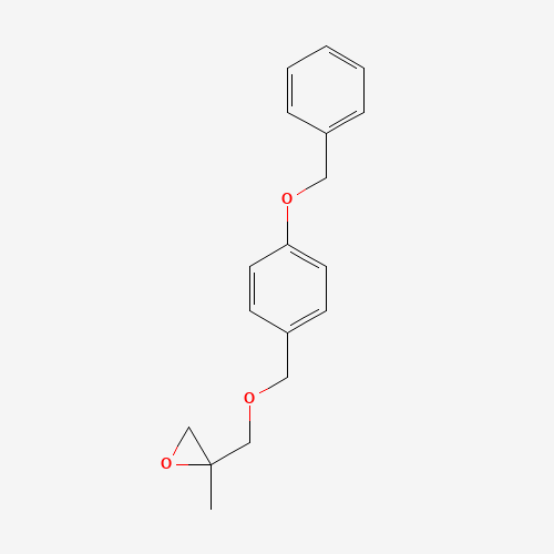 2-methyl-2-[(4-phenylmethoxyphenyl)methoxymethyl]oxirane (CAS: 1263188-31-3) - Related Chemical Product