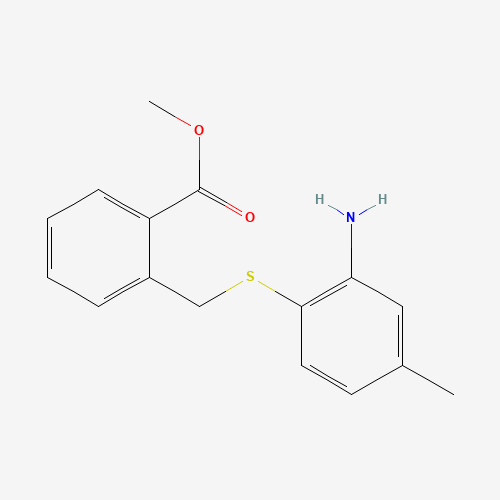 methyl 2-[(2-amino-4-methylphenyl)sulfanylmethyl]benzoate (CAS: 1448258-28-3) - Related Chemical Product