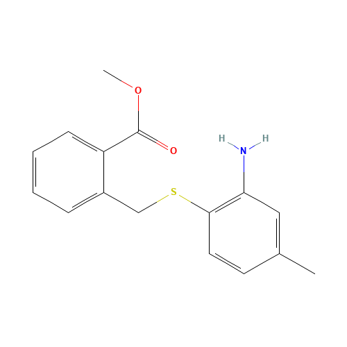 methyl 2-[(2-amino-4-methylphenyl)sulfanylmethyl]benzoate (CAS: 1448258-28-3) - Related Chemical Product