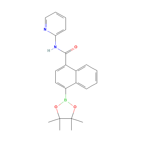 N-pyridin-2-yl-4-(4,4,5,5-tetramethyl-1,3,2-dioxaborolan-2-yl)naphthalene-1-carboxamide (CAS: 1419221-54-7) - Related Chemical Product
