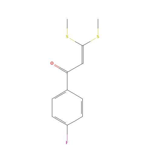 1-(4-fluorophenyl)-3,3-bis(methylsulfanyl)prop-2-en-1-one (CAS: 80967-34-6) - Related Chemical Product