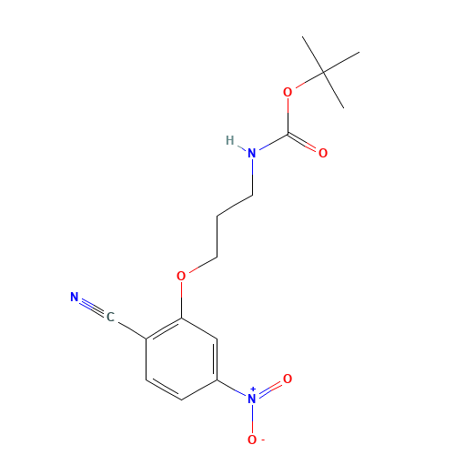 tert-butyl N-[3-(2-cyano-5-nitrophenoxy)propyl]carbamate (CAS: 1356009-19-2) - Related Chemical Product
