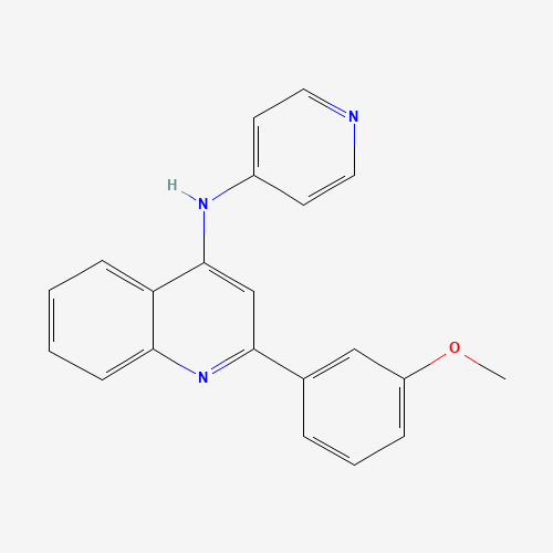 2-(3-methoxyphenyl)-N-pyridin-4-ylquinolin-4-amine (CAS: 1303557-09-6) - Related Chemical Product