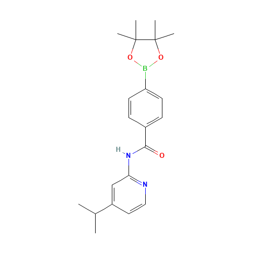 N-(4-propan-2-ylpyridin-2-yl)-4-(4,4,5,5-tetramethyl-1,3,2-dioxaborolan-2-yl)benzamide (CAS: 1419221-43-4) - Related Chemical Product