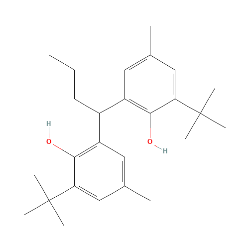 2-tert-butyl-6-[1-(3-tert-butyl-2-hydroxy-5-methylphenyl)butyl]-4-methylphenol (CAS: 4081-14-5) - Related Chemical Product