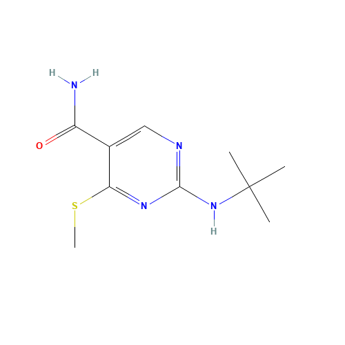 2-(tert-butylamino)-4-methylsulfanylpyrimidine-5-carboxamide (CAS: 1403865-01-9) - Related Chemical Product