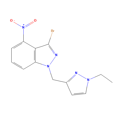 3-bromo-1-[(1-ethylpyrazol-3-yl)methyl]-4-nitroindazole (CAS: 1313410-15-9) - Related Chemical Product