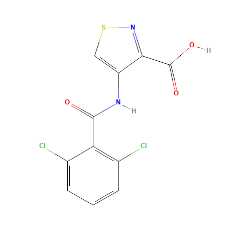 4-[(2,6-dichlorobenzoyl)amino]-1,2-thiazole-3-carboxylic acid (CAS: 874288-80-9) - Related Chemical Product