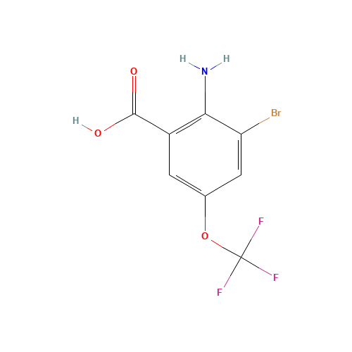 2-amino-3-bromo-5-(trifluoromethoxy)benzoic acid (CAS: 874774-41-1) - Related Chemical Product