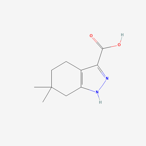 6,6-dimethyl-1,4,5,7-tetrahydroindazole-3-carboxylic acid (CAS: 581083-30-9) - Chemical Structure and Molecular Formula 