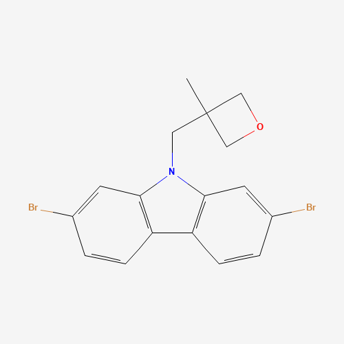 2,7-dibromo-9-[(3-methyloxetan-3-yl)methyl]carbazole (CAS: 1616114-29-4) - Related Chemical Product