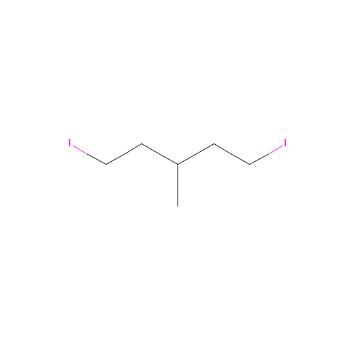 1,5-diiodo-3-methylpentane (CAS: 51174-46-0) - Chemical Structure and Molecular Formula 