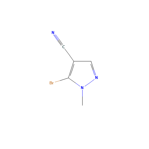 5-bromo-1-methylpyrazole-4-carbonitrile (CAS: 1269293-80-2) - Chemical Structure and Molecular Formula 
