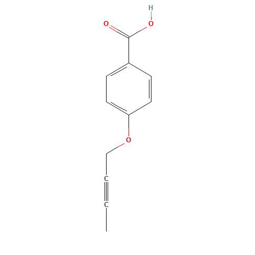 4-but-2-ynoxybenzoic acid (CAS: 362705-53-1) - Chemical Structure and Molecular Formula 