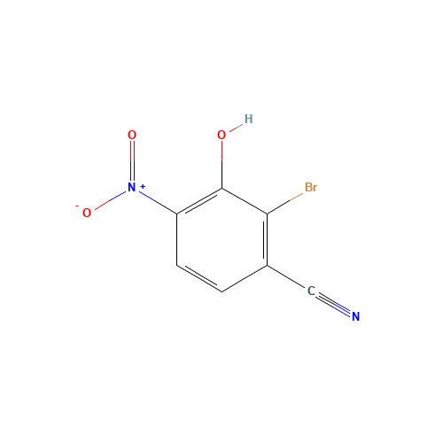 2-bromo-3-hydroxy-4-nitrobenzonitrile (CAS: 203201-43-8) - Chemical Structure and Molecular Formula 
