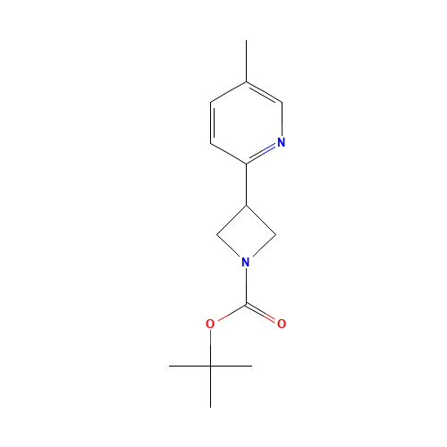 tert-butyl 3-(5-methylpyridin-2-yl)azetidine-1-carboxylate (CAS: 1356109-60-8) - Chemical Structure and Molecular Formula 