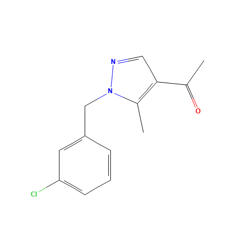 1-[1-[(3-chlorophenyl)methyl]-5-methylpyrazol-4-yl]ethanone (CAS: 251925-22-1) - Related Chemical Product