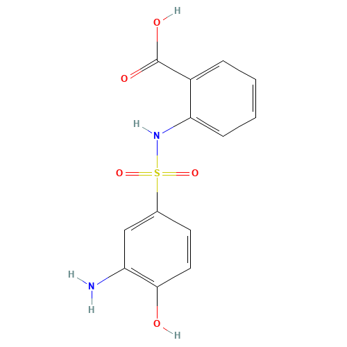 2-[(3-amino-4-hydroxyphenyl)sulfonylamino]benzoic acid (CAS: 91-35-0) - Related Chemical Product