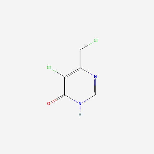 5-chloro-6-(chloromethyl)-1H-pyrimidin-4-one (CAS: 792909-14-9) - Chemical Structure and Molecular Formula 