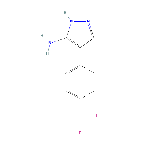 4-[4-(trifluoromethyl)phenyl]-1H-pyrazol-5-amine (CAS: 6804-53-1) - Related Chemical Product