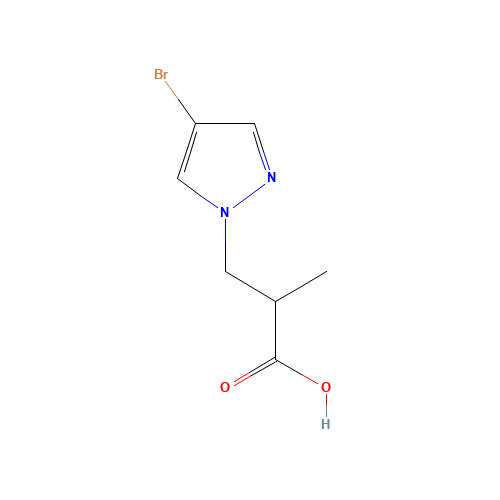 3-(4-bromopyrazol-1-yl)-2-methylpropanoic acid (CAS: 925607-95-0) - Related Chemical Product