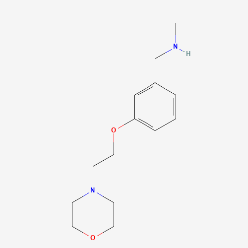 N-methyl-1-[3-(2-morpholin-4-ylethoxy)phenyl]methanamine (CAS: 857284-10-7) - Related Chemical Product