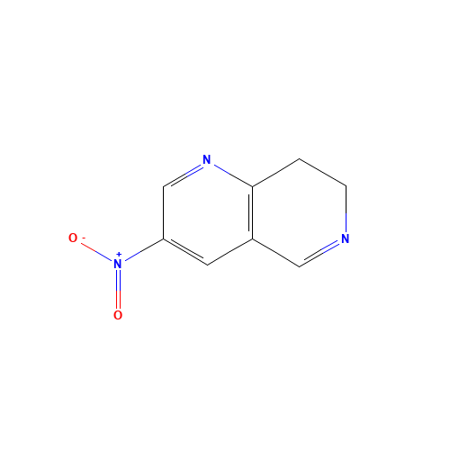 3-nitro-7,8-dihydro-1,6-naphthyridine (CAS: 1430218-31-7) - Related Chemical Product