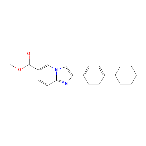 methyl 2-(4-cyclohexylphenyl)imidazo[1,2-a]pyridine-6-carboxylate (CAS: 900019-66-1) - Related Chemical Product