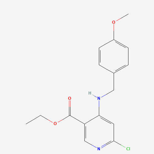 ethyl 6-chloro-4-[(4-methoxyphenyl)methylamino]pyridine-3-carboxylate (CAS: 1391740-89-8) - Related Chemical Product