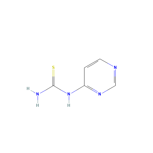 pyrimidin-4-ylthiourea (CAS: 1370556-22-1) - Chemical Structure and Molecular Formula 