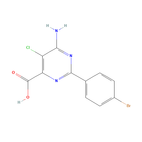 6-amino-2-(4-bromophenyl)-5-chloropyrimidine-4-carboxylic acid (CAS: 858955-69-8) - Related Chemical Product